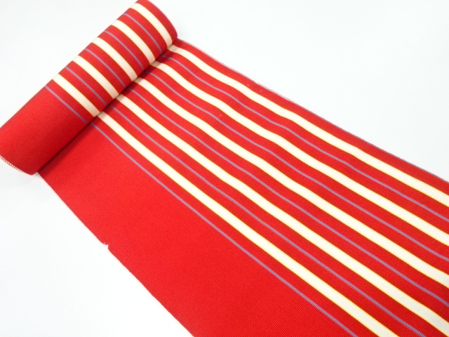 JAPANESE KIMONO / ANTIQUE BOLT FOR OBI / WOVEN STRIPE